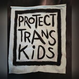Blue Protect Trans Kids Patch